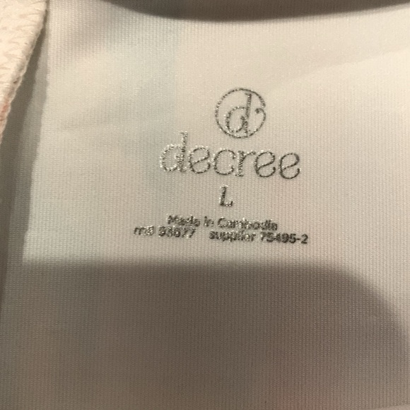 Decree Active Mini Tennis- Skater Skirt  Elastic Waist No Zip Size Large - Picture 3 of 7